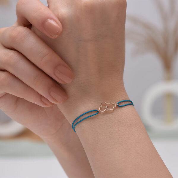 Bulut Pırlanta ve Altın İp Bileklik