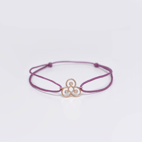 Çintemani Pırlanta ve Altın İp Bileklik