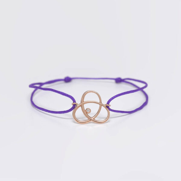 Enerji Pırlanta ve Altın İp Bileklik