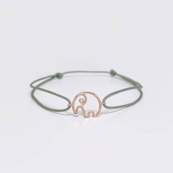 Fil pırlanta ve altın ip bileklik