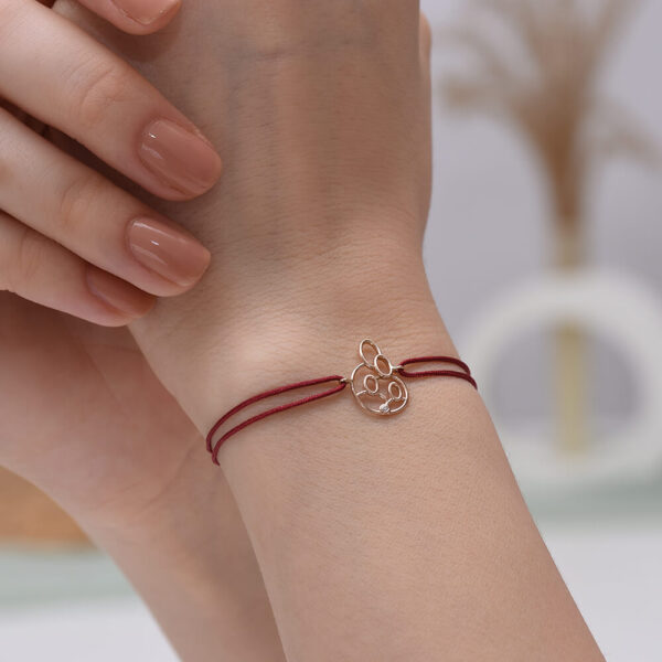 Mutlu Aile Pırlanta ve Altın İp Bileklik