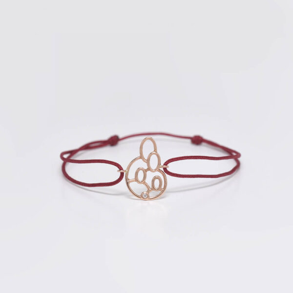 Mutlu Aile Pırlanta ve Altın İp Bileklik