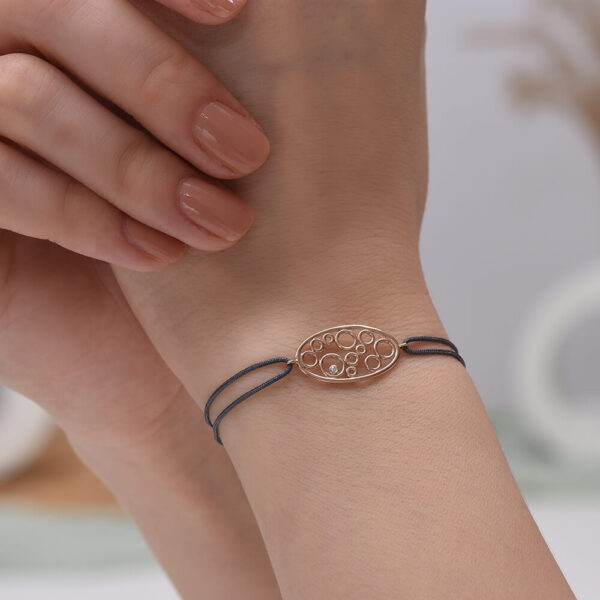 Pırlanta ve Altın İp Bileklik