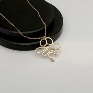 Sarmaş Dolaş Pırlanta Kolye