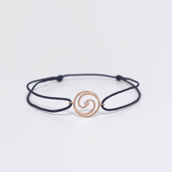 Sonsuzluk Pırlanta ve Altın İp Bileklik