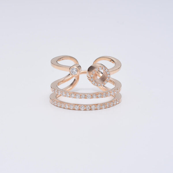 Tasarım pırlanta ve altın yüzük