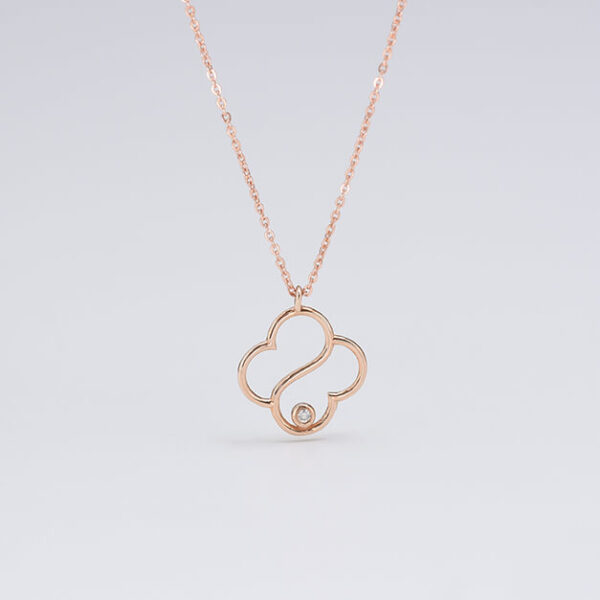 Yonca Pırlanta ve Altın Kolye