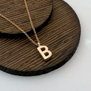 B-Harf Altın Kolye