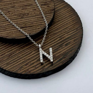 N-Harf Pırlanta Kolye