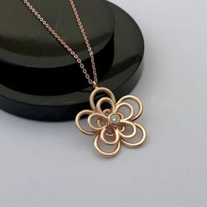 Papatya Pırlanta Kolye