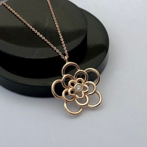 Papatya Pırlanta Kolye