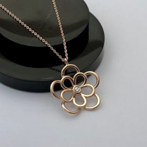 Papatya Pırlanta Kolye