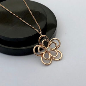 Papatya Pırlanta Kolye