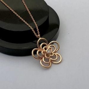 Papatya Pırlanta Kolye