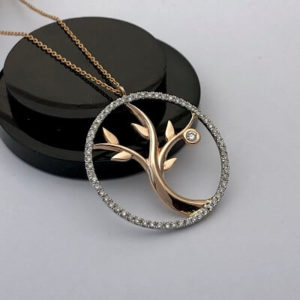 Hayat Ağacı Pırlanta Kolye