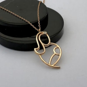 Anne-Bebek Pırlanta Kolye