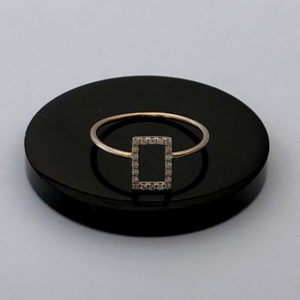 Dikdörtgen Pırlanta Yüzük