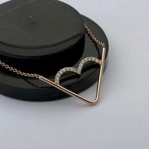 Kalp Pırlanta Kolye