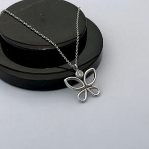 Kelebek Pırlanta Kolye