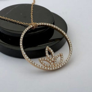 Lotus Pırlanta Kolye