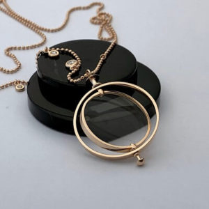 Mercek Pırlanta Kolye