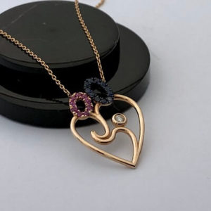 Mutlu Aile Pırlanta Kolye