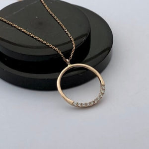 Yuvarlak Pırlanta Kolye