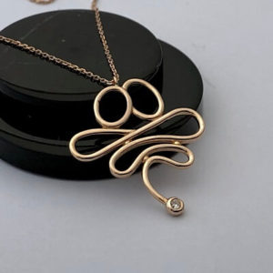 Sarmaş Dolaş Pırlanta Kolye