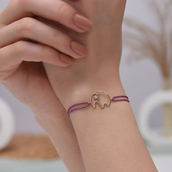 Fil Pırlanta ve Altın İp Bileklik