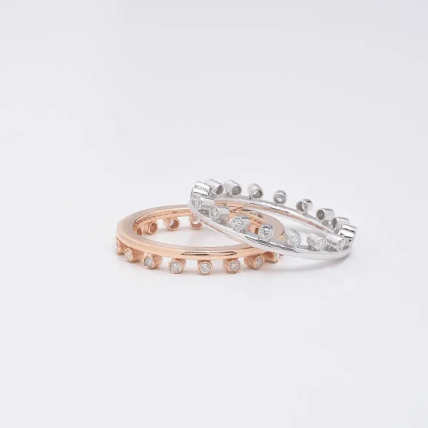 Tasarım pırlanta ve altın yüzük