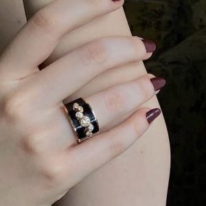 Mineli Pırlanta Yüzük