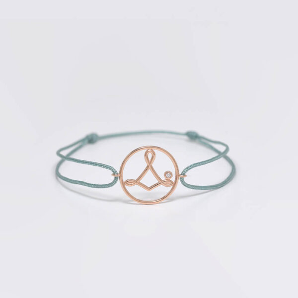 Huzur Pırlanta ve Altın İp Bileklik