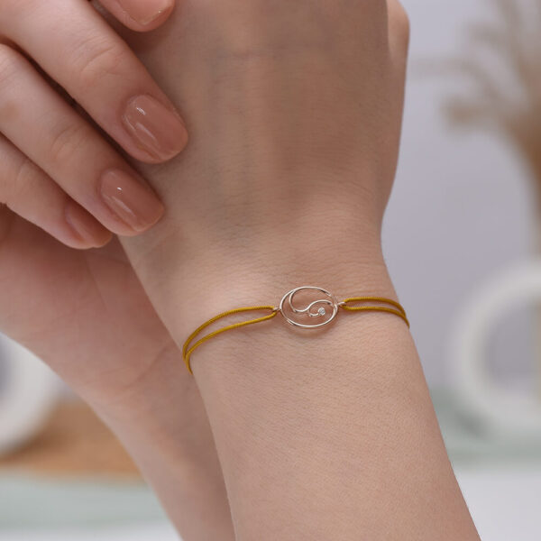 Sarmaşık Pırlanta ve Altın İp Bileklik