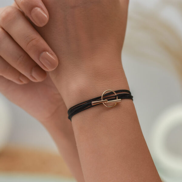 Çubuk Yakut ve Altın İp Bileklik