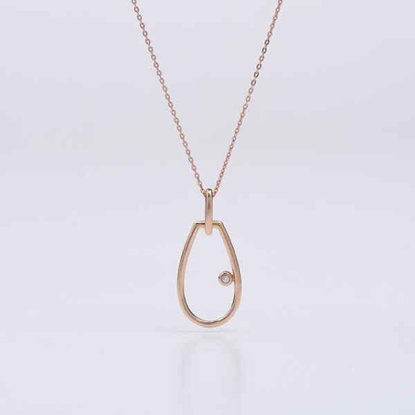 Tasarım pırlanta ve altın kolye