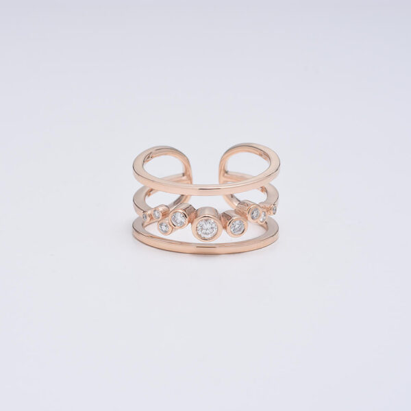 Tasarım pırlanta ve altın yüzük