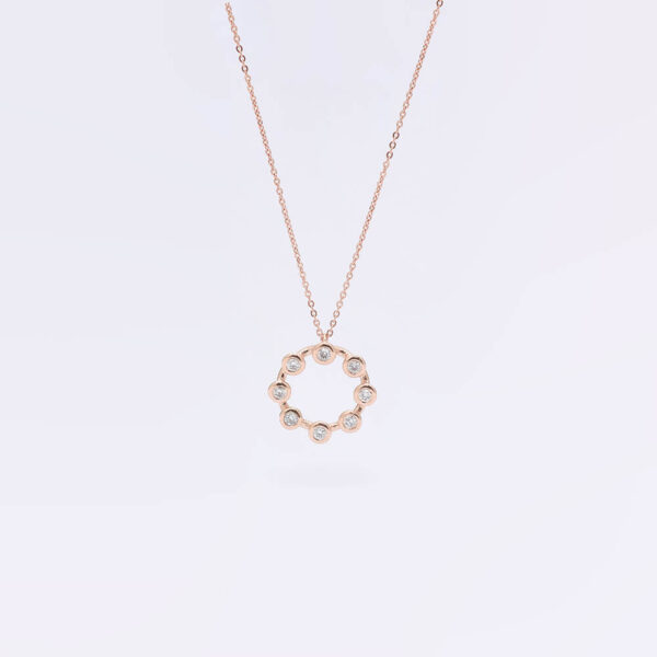 Tohum pırlanta ve altın kolye