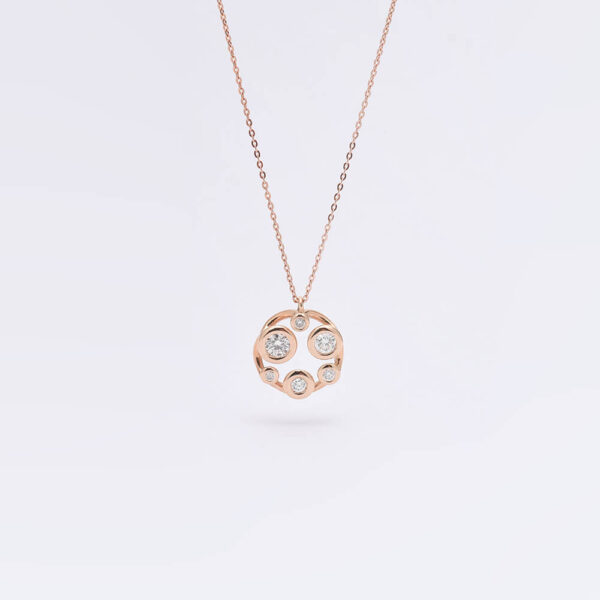 Tohum pırlanta ve altın kolye