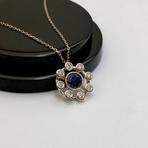 Toledo Safir ve Pırlanta Kolye