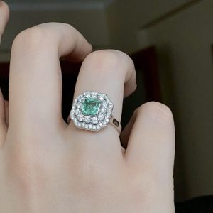 Zümrüt ve Pırlanta Yüzük