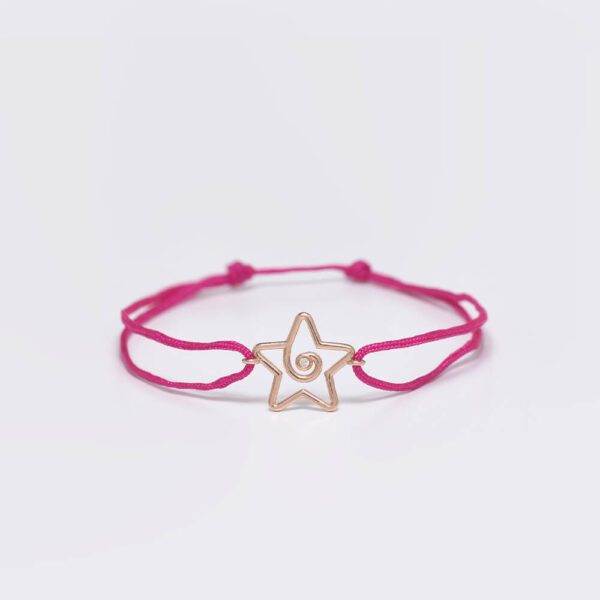 Bir Dilek Tut pırlanta ve altın ip bileklik