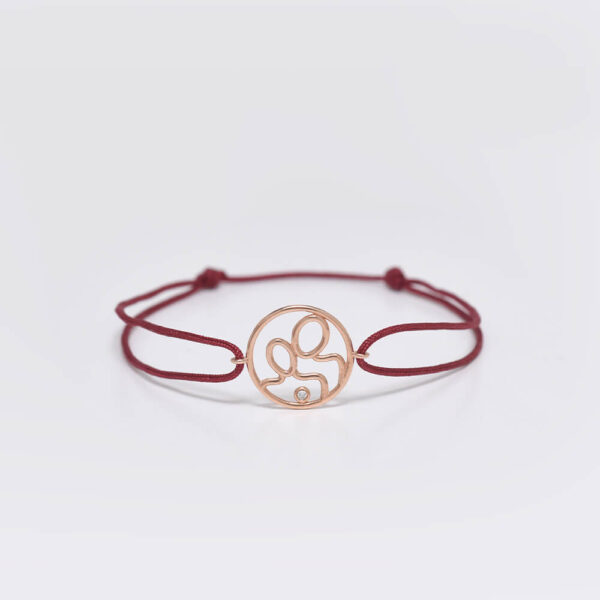 Sen & Ben Pırlanta ve Altın İp Bileklik