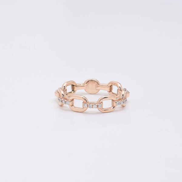 Zincir pırlanta ve altın yüzük