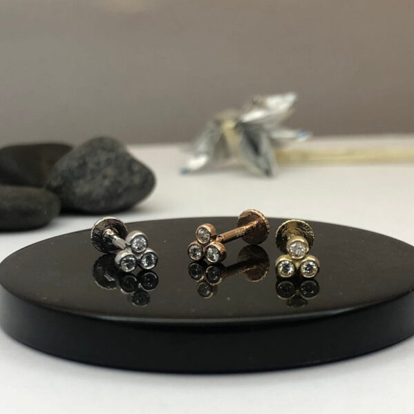 Çintemani Pırlanta ve Altın Tragus