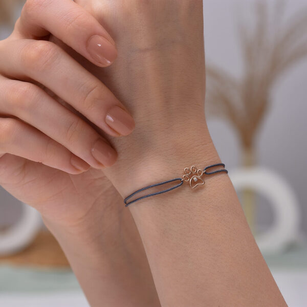 Pati Pırlanta ve Altın İp Bileklik