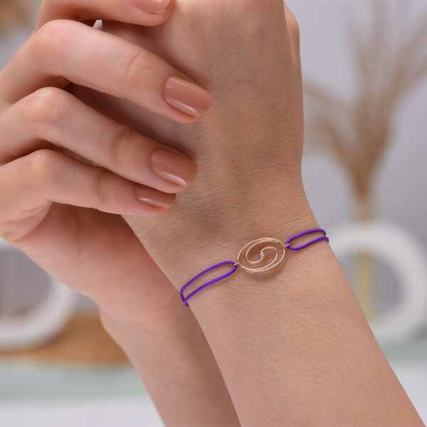 Sonsuzluk Pırlanta ve Altın İp Bileklik