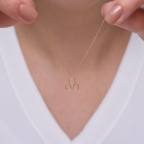 Çintemani pırlanta ve altın kolye