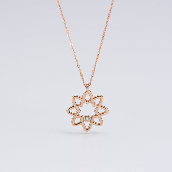 Enerji pırlanta ve altın kolye