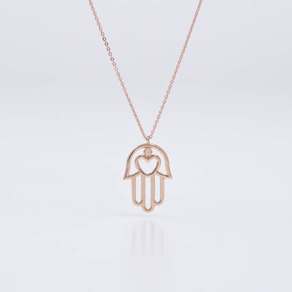 Fatima eli pırlanta ve altın kolye