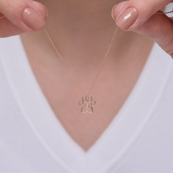 Pati pırlanta ve altın kolye